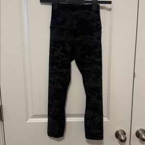 Lululemon Black Camouflage Leggings